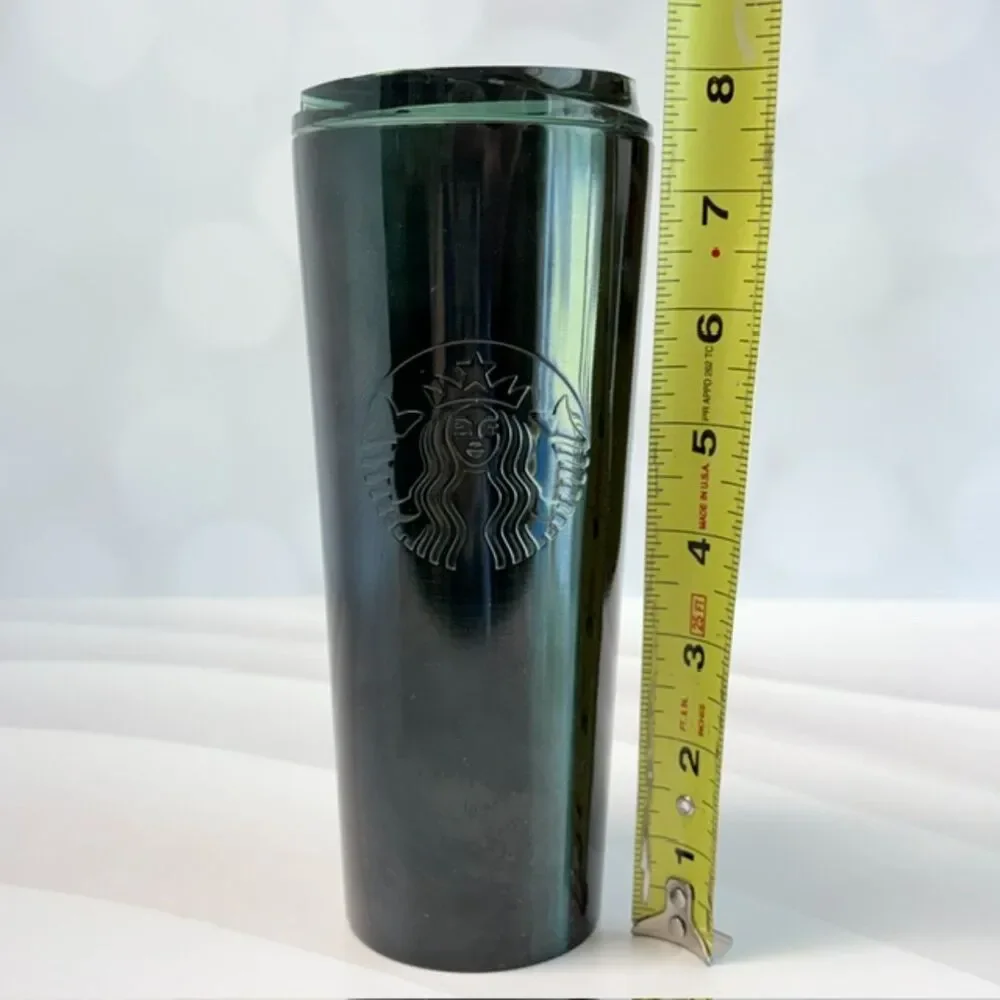 Starbucks 2024 Dark Green Tumbler 16 oz Siren Logo Travel Cup With Lid